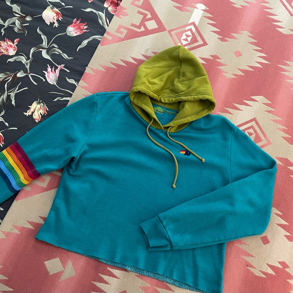 Aviator Nation Cropped Hoodie XL Mint Condition! Runs Small!